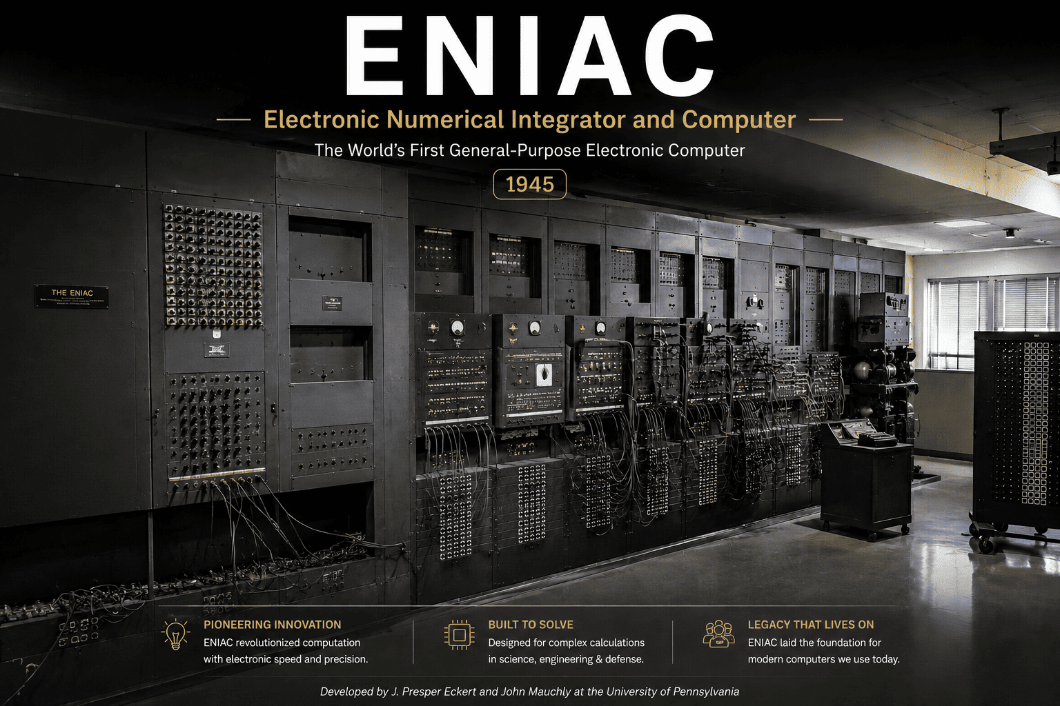 You are currently viewing ENIAC – Electronic Numerical Integrator And Computer | Complete Guide for Beginners