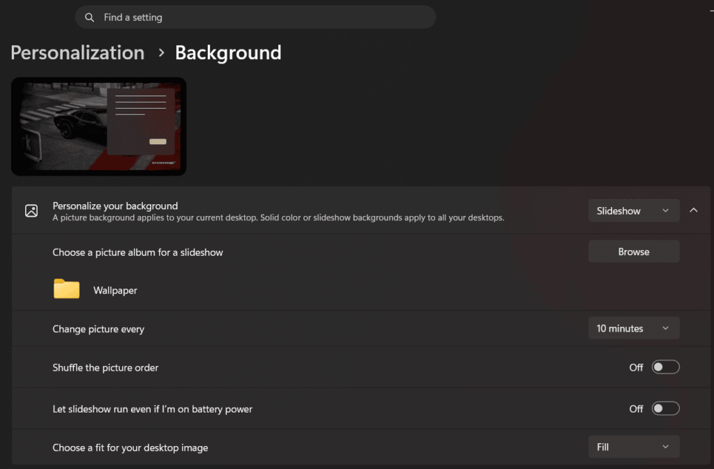 Set a Slideshow as Your Desktop Background in Windows 11-OFBIT.ORG